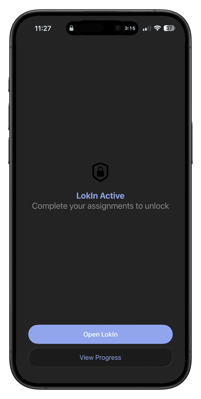 LokIn Block Screen - Stay Focused